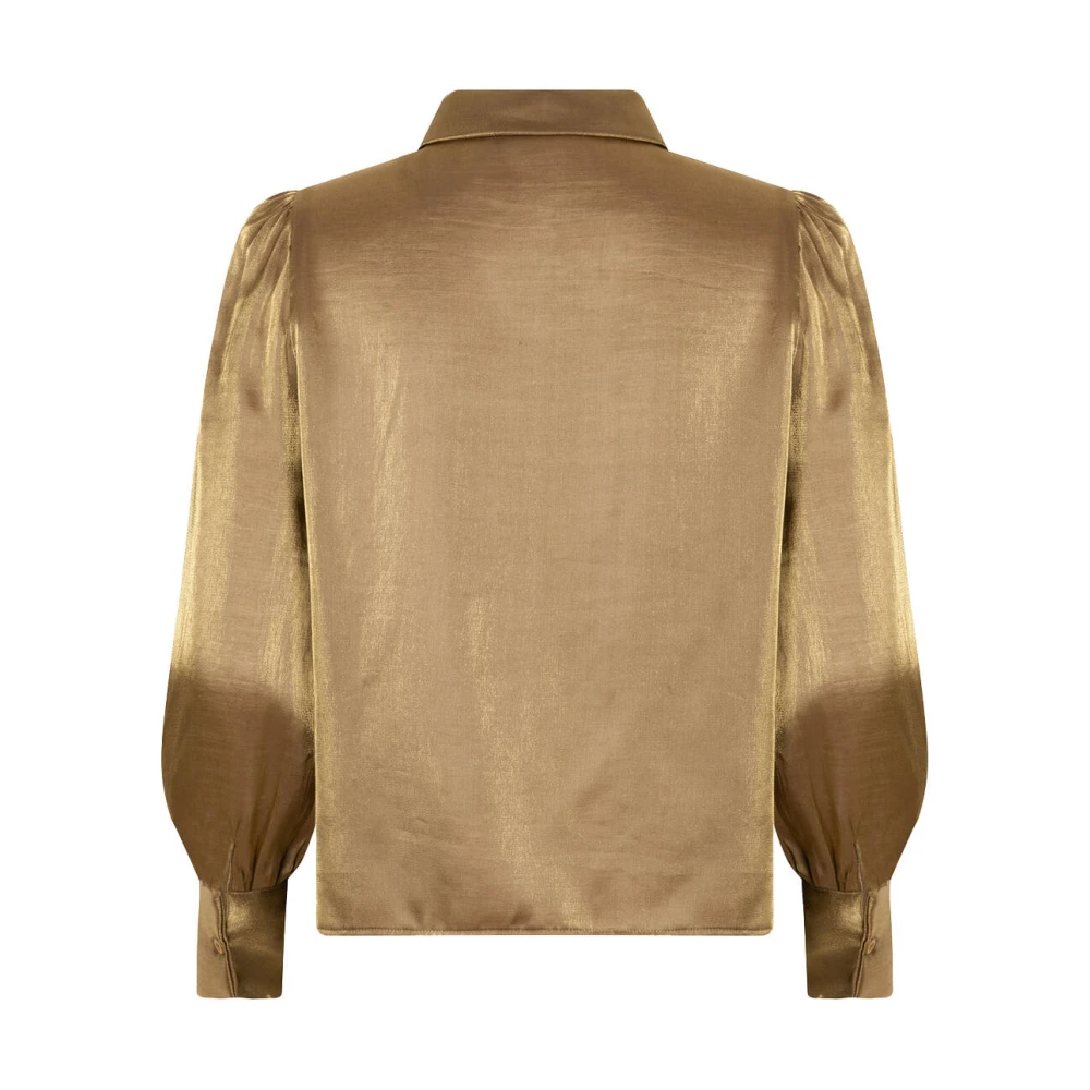 Ydence Lange Mouw Blouse Ws2415 Brown Dames