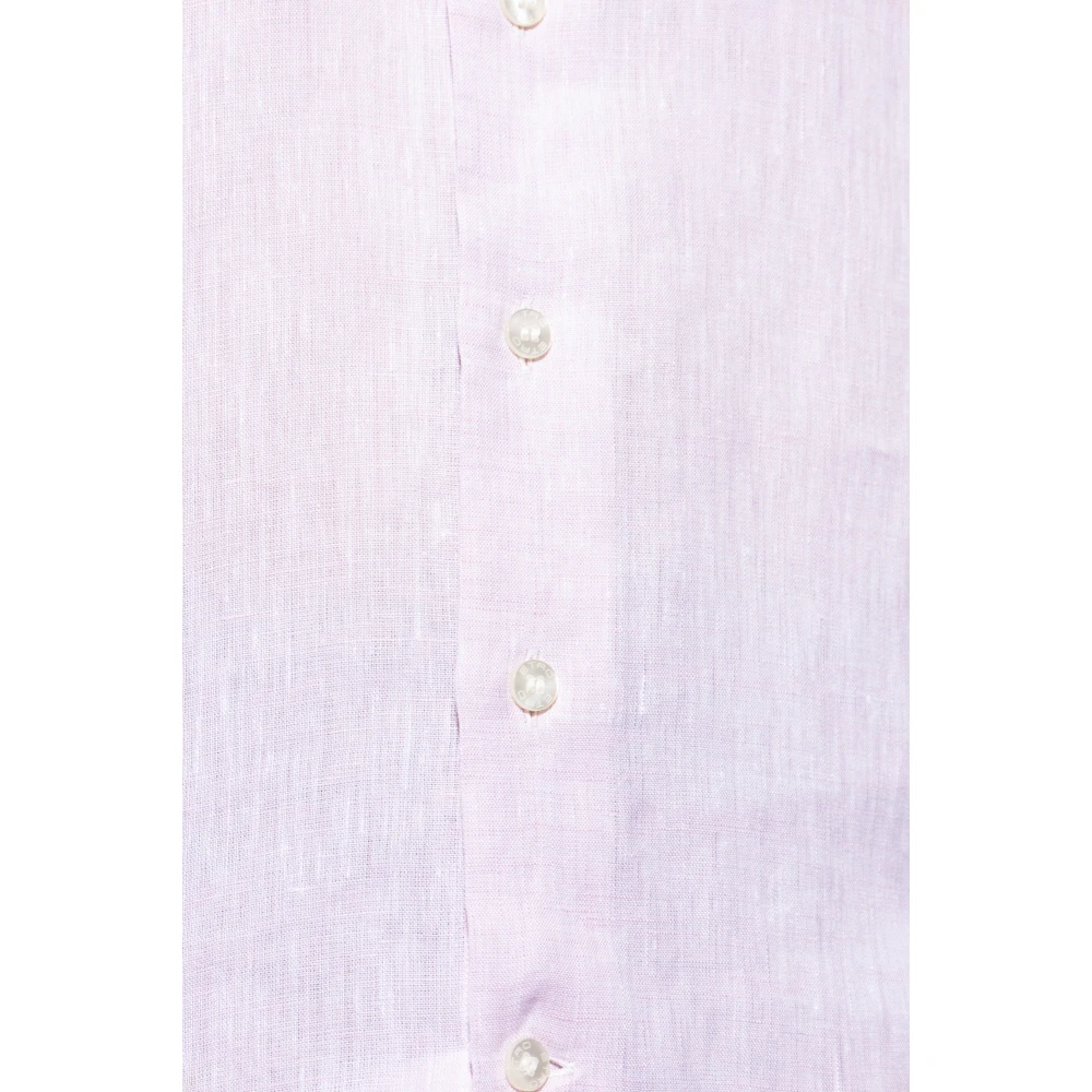 ETRO Linnen overhemd Pink Heren