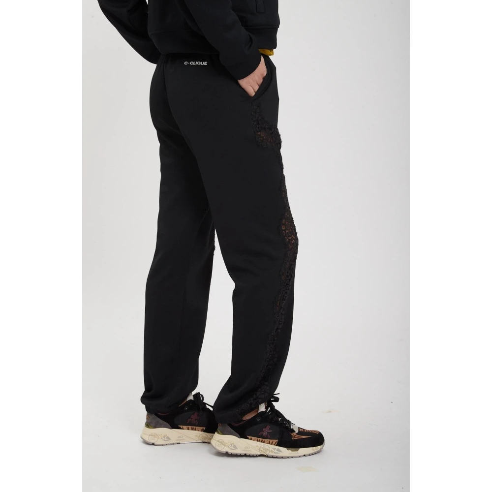 pinko Interlock Joggingbroek Black Dames