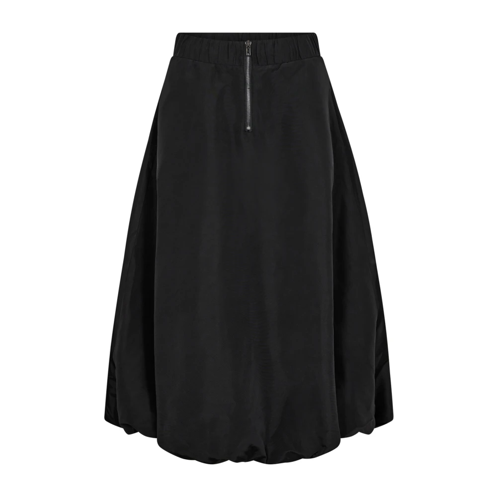 Co'Couture Zwarte Midi Ballon Rok Black Dames