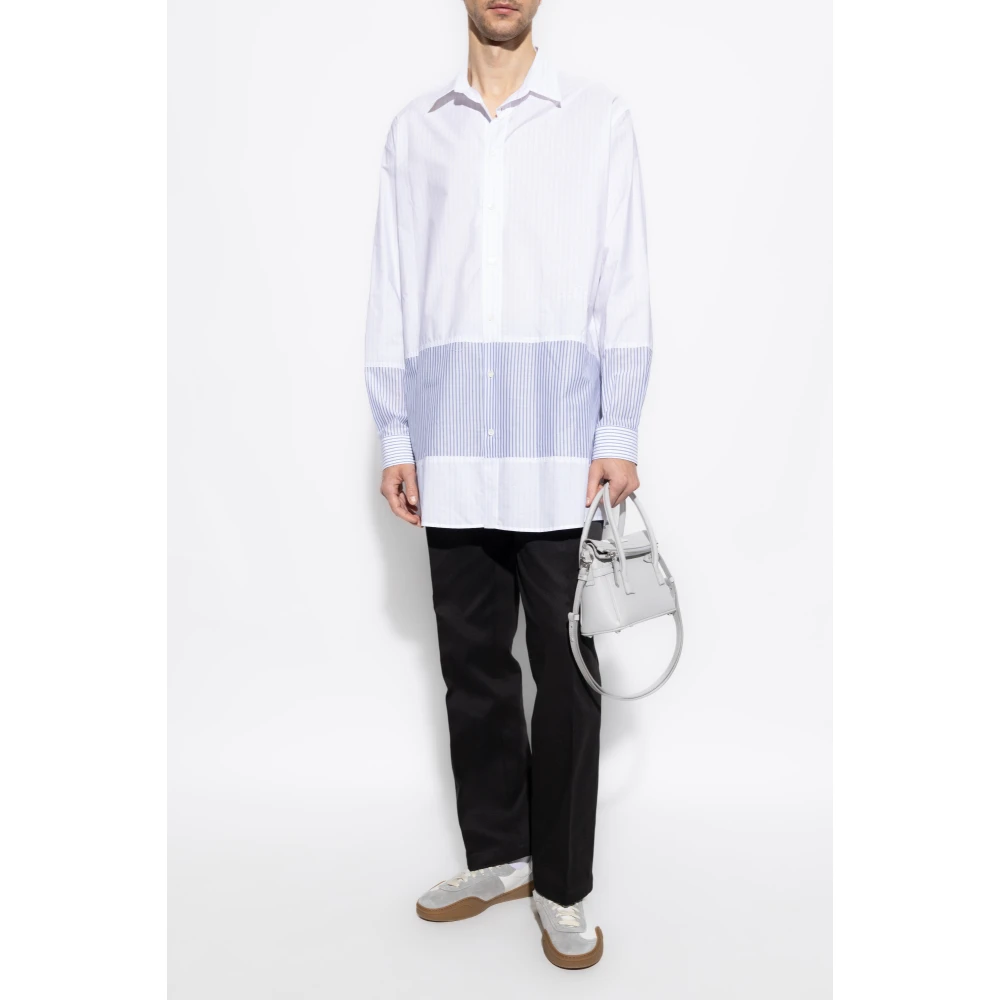 MM6 Maison Margiela Shirt met streepmotief White Heren