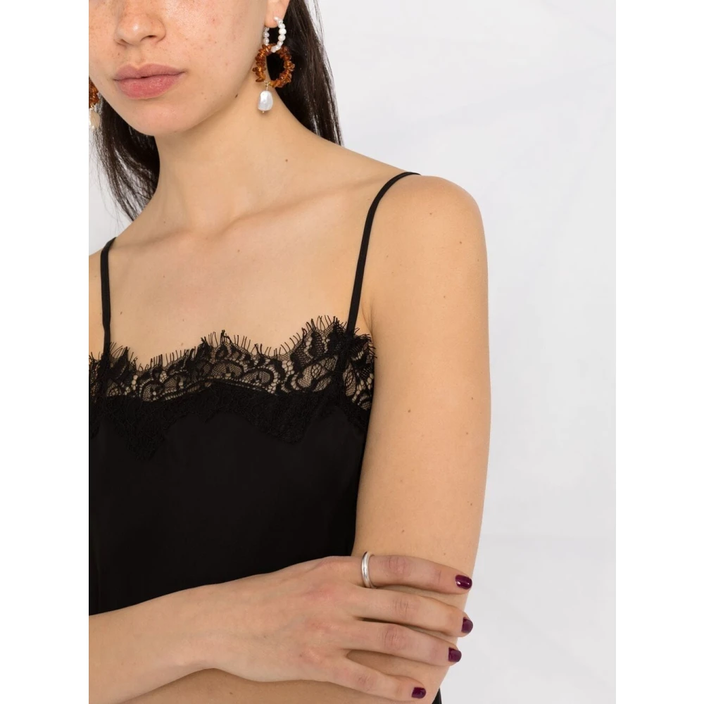 Gold Hawk Zwarte Cropped Cami Top Black Dames