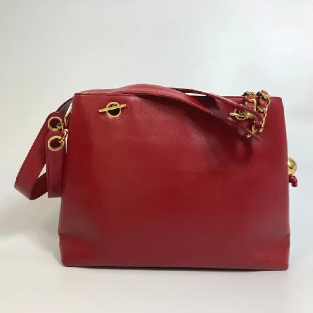 Chanel Vintage Pre-owned Leather chanel-bags Red Dames