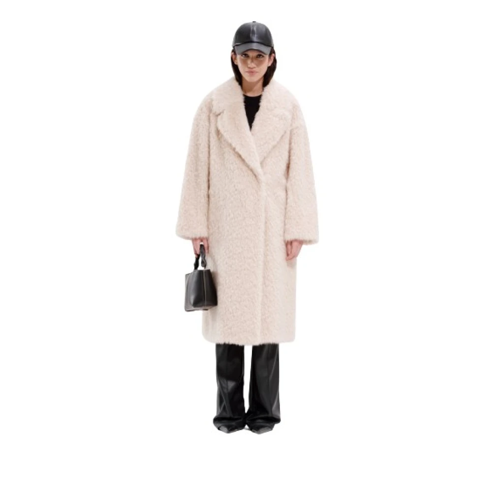 Stand Studio Stijlvolle Winterjas Beige Dames