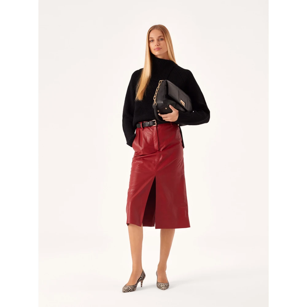 Kazar Zachte leren klep handtas Black Dames