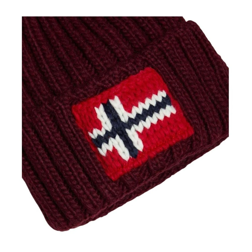 Napapijri Wolmix Baret Herfst Winter Collectie Red Heren