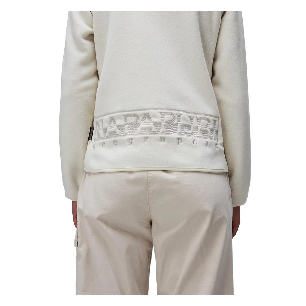 Napapijri Dames Micropile Volledige Rits Jas Beige Dames