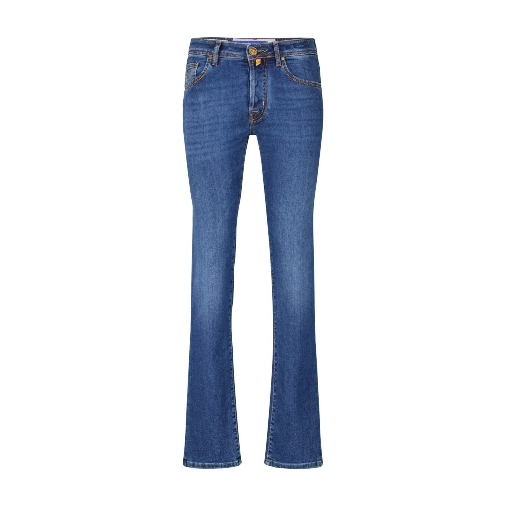 Jacob Cohën Slim-Fit Straight-Cut Jeans Blue Heren