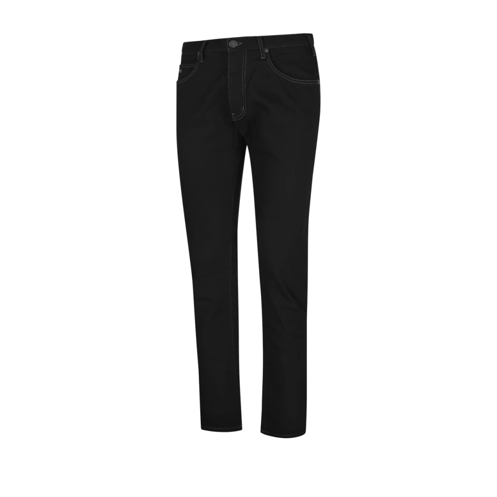 Emporio Armani Denim Blauwe Zakbroek Blue Heren
