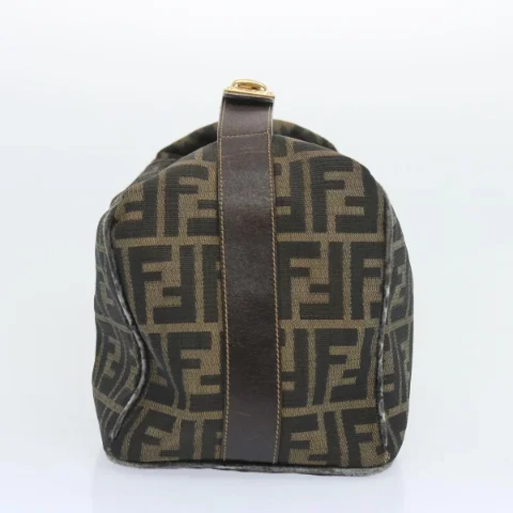 Fendi Vintage Pre-owned Canvas handbags Brown Dames