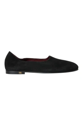 Svart Mocka Formella Loafers