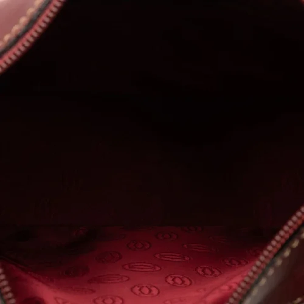 Cartier Vintage Pre-owned Fabric shoulder-bags Red Dames