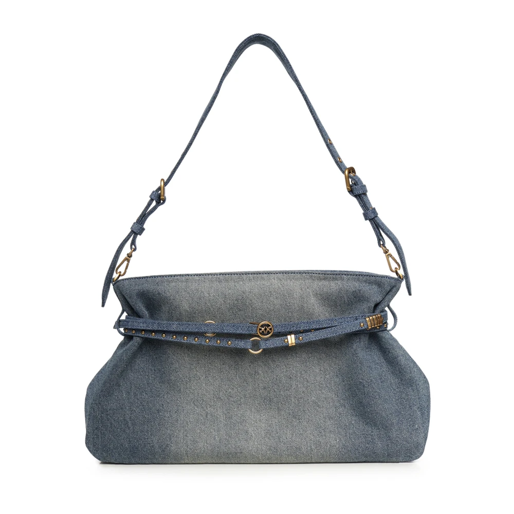 Pinko Women's Blue Shoulder Bags, One Size, Belt Bag Big