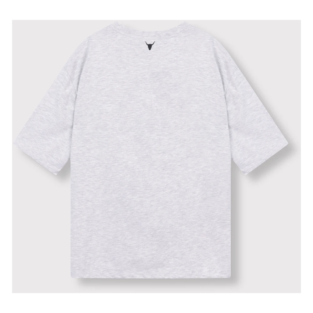 Alix The Label Gebreid dames t-shirt Gray Dames