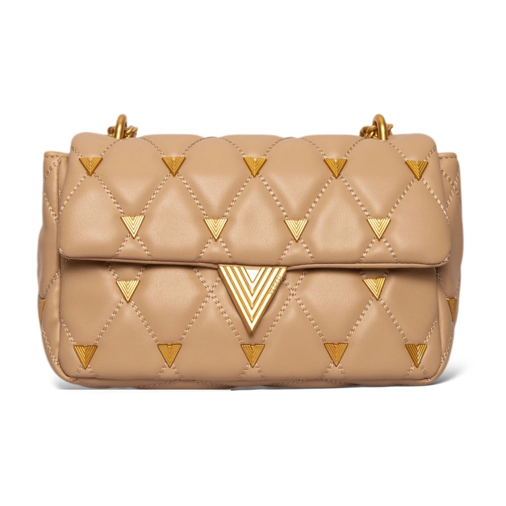 ViCOLO Gewatteerde Eco-Leren Tas in Roze Beige Dames