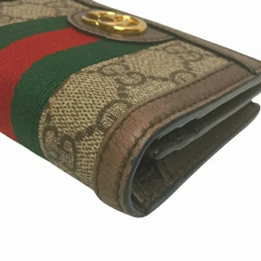 Gucci Vintage Pre-owned Leather wallets Brown Dames