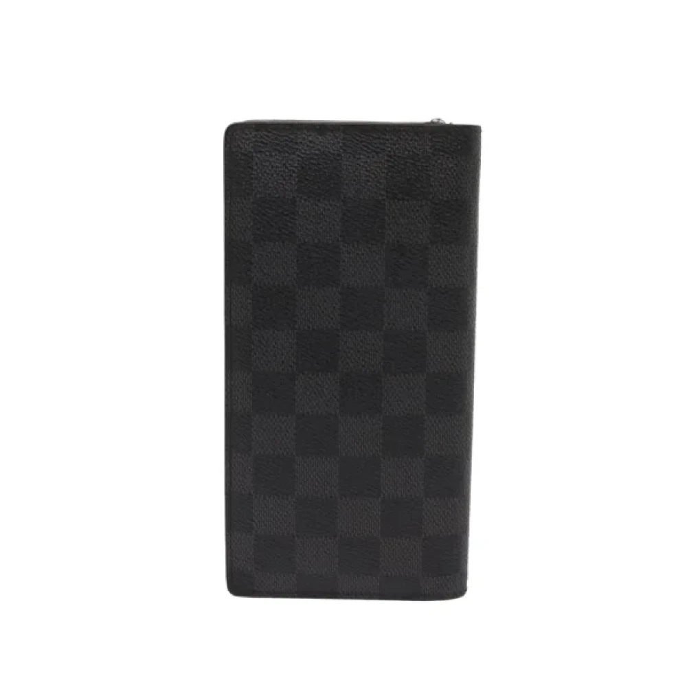 Louis Vuitton Vintage Pre-owned Coated canvas wallets Black Dames