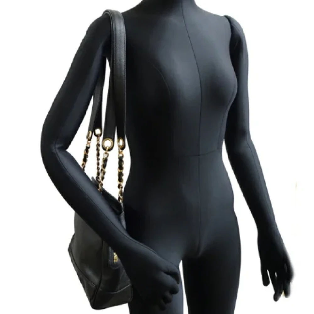 Chanel Vintage Pre-owned Leather chanel-bags Black Dames