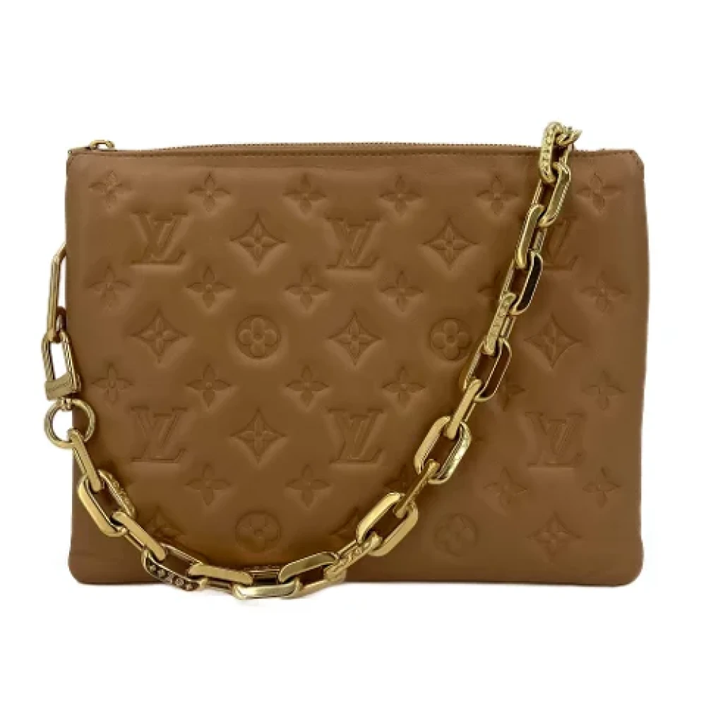 Louis Vuitton Vintage Pre-owned Leather louis-vuitton-bags Beige Dames
