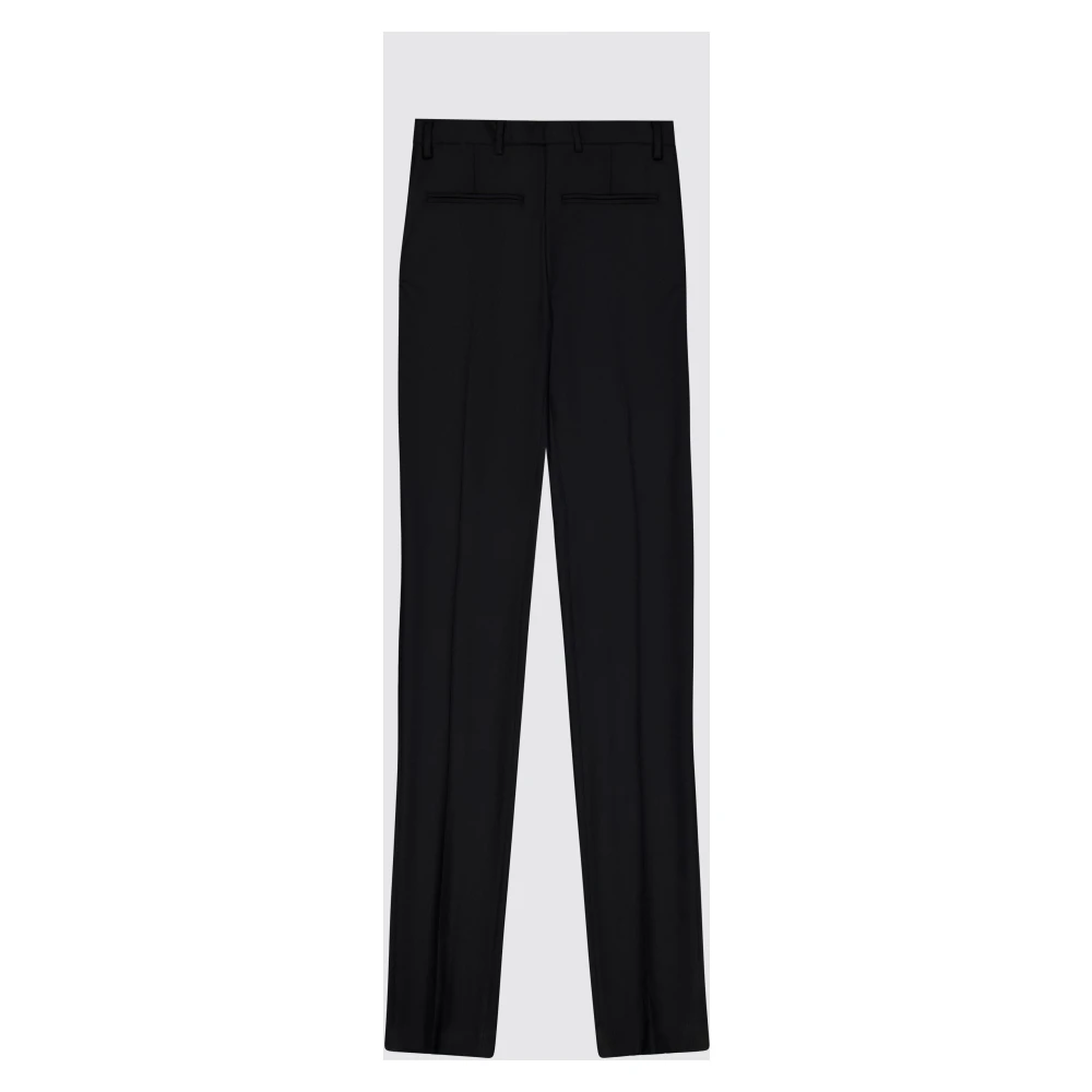 Laneus Slim Fit Wol Sigaret Broek Black Dames
