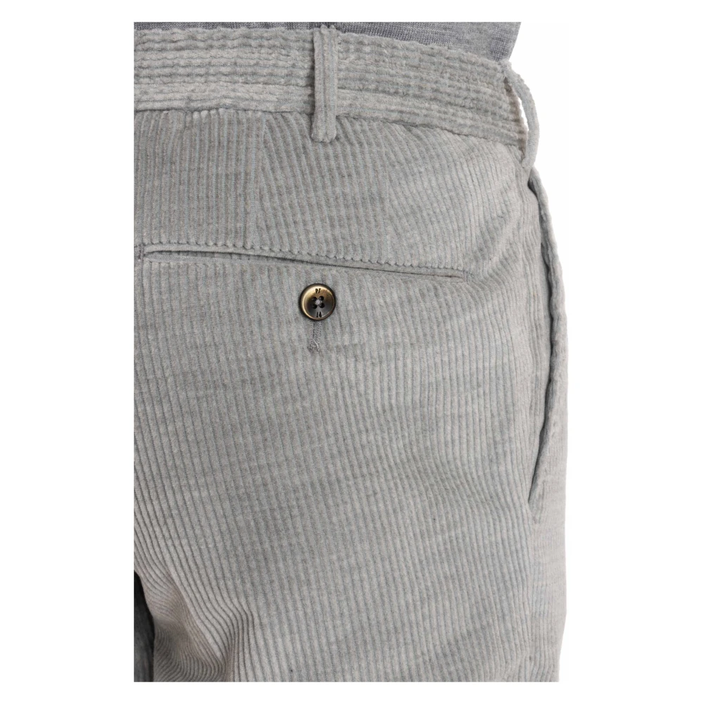 PT Torino Fluwelen Bicolor Joggerbroek Gray Heren