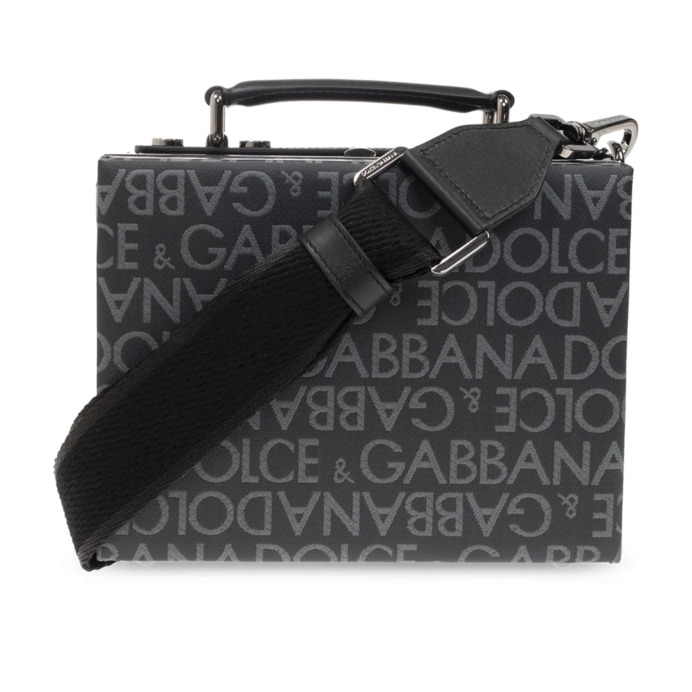 Dolce & Gabbana Schoudertas met monogram Black Heren