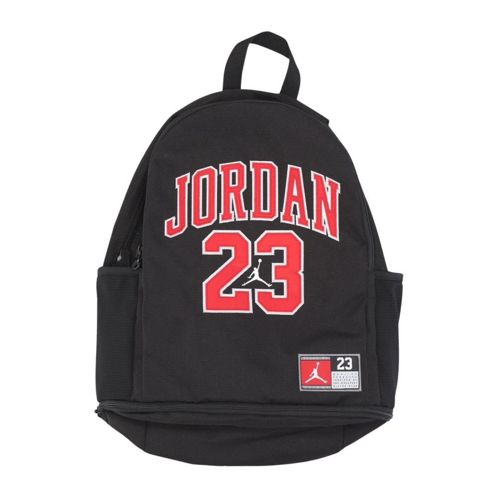 Jordan Zwarte Jersey Rugzak met Laptopvak Black Unisex