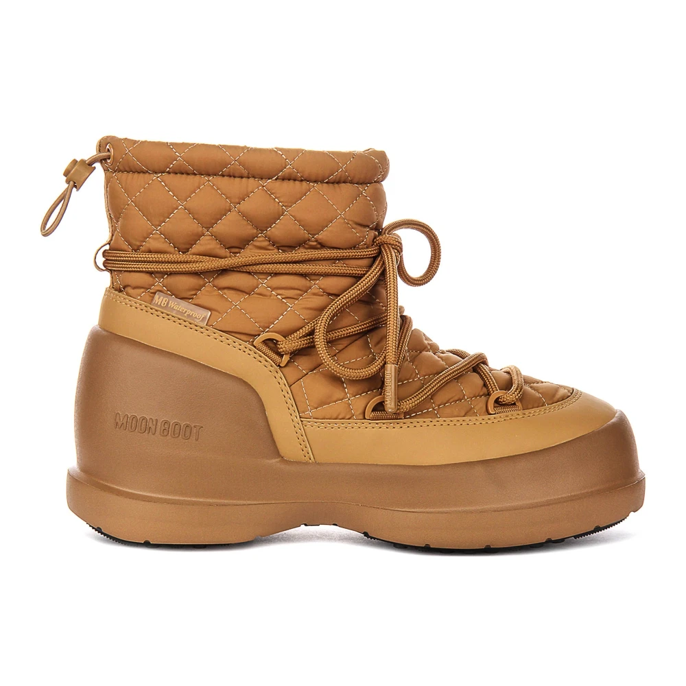 Moon Boot Women's Beige Mezzaluna Mid Boot