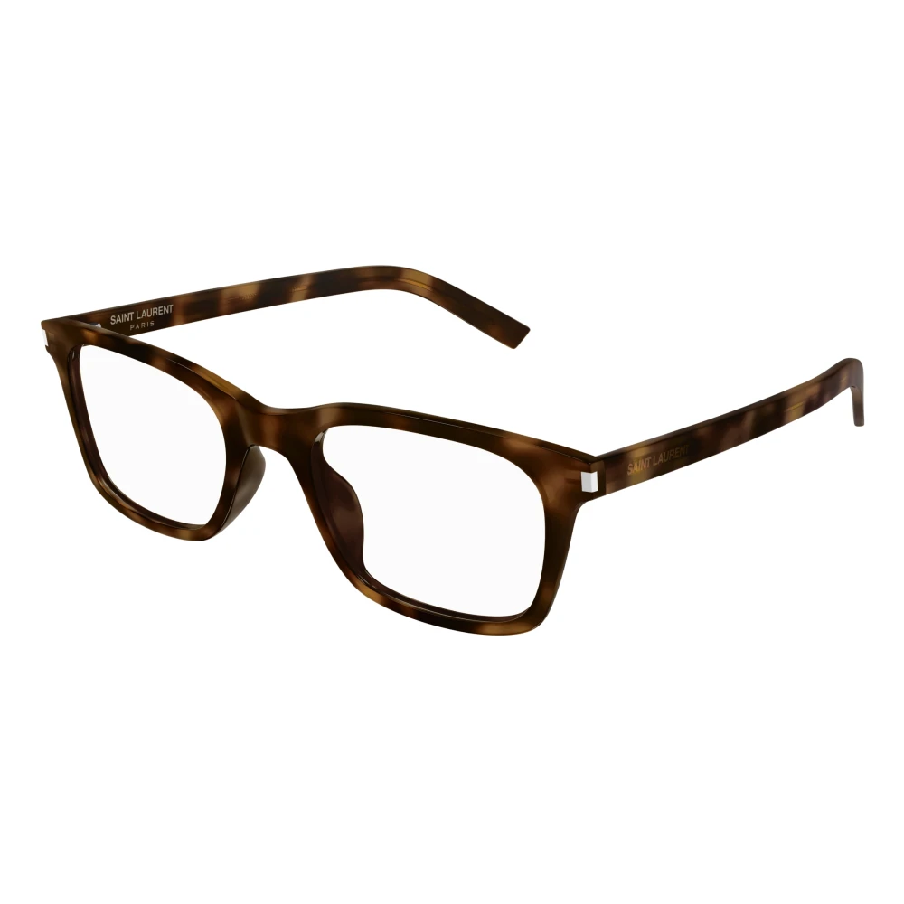 Saint Laurent Stijlvolle Brilmonturen voor Moderne Mannen Brown Heren