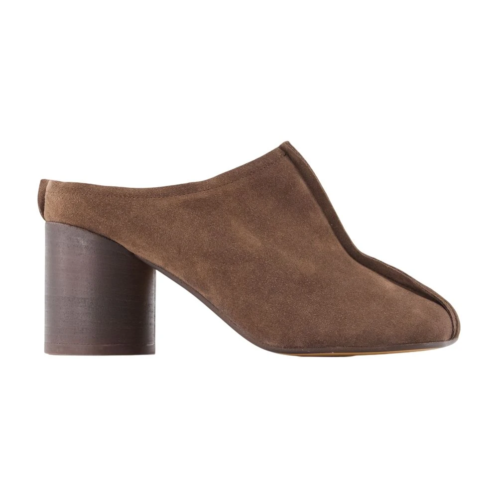 Mm6 Maison Margiela Vrouw Bruin Schoenen Dames, 38 Eu, Anatomische Steekneus Mules