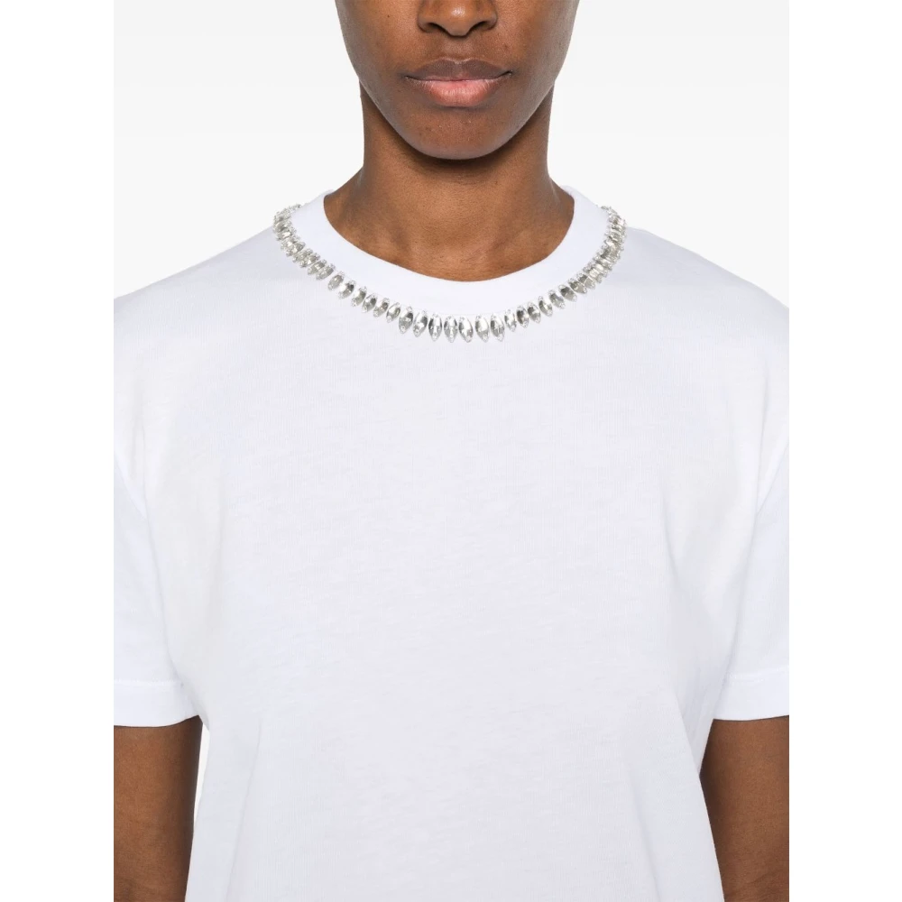 Semicouture Wit T-shirt en Polo White Dames