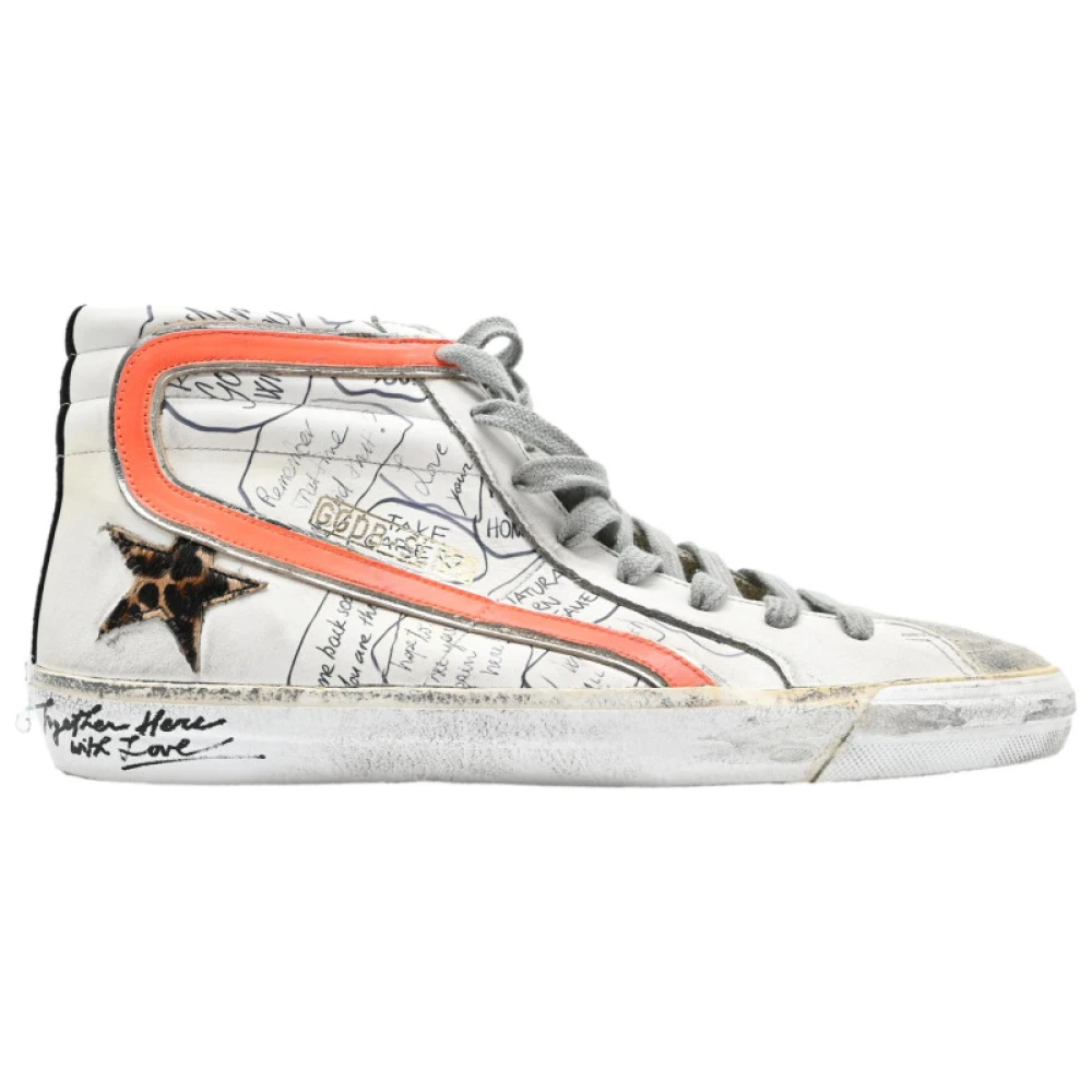 Golden Goose Leopard Star Slide Sneakers Multicolor, Herr