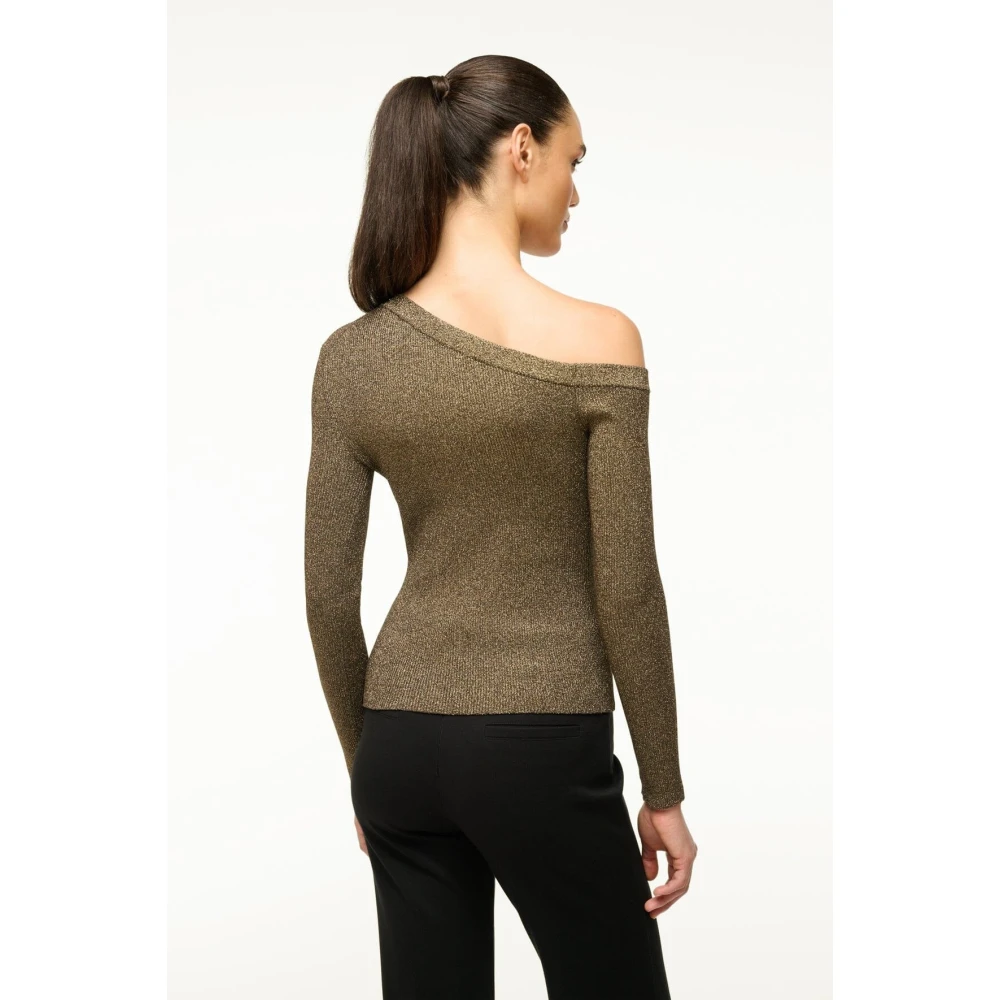 Staud Ambachtsman Off Shoulder Vest Brown Dames