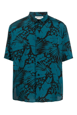 blue-silk-short-sleeve-shirt