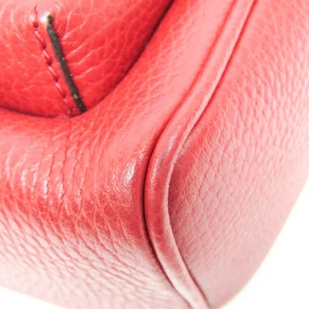 Gucci Vintage Pre-owned Leather gucci-bags Red Dames