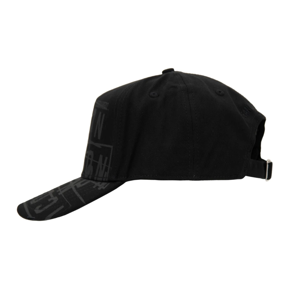 Dsquared2 Iconische Baseballpet met Gesp Sluiting Black Unisex