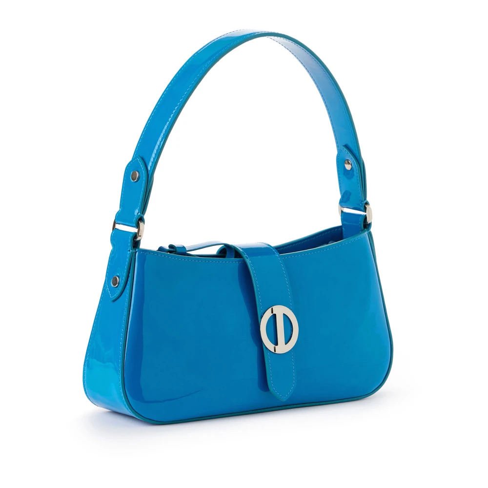 Iceberg Kobalt Piuma patentleren tas met bovenhandvat Blue Dames