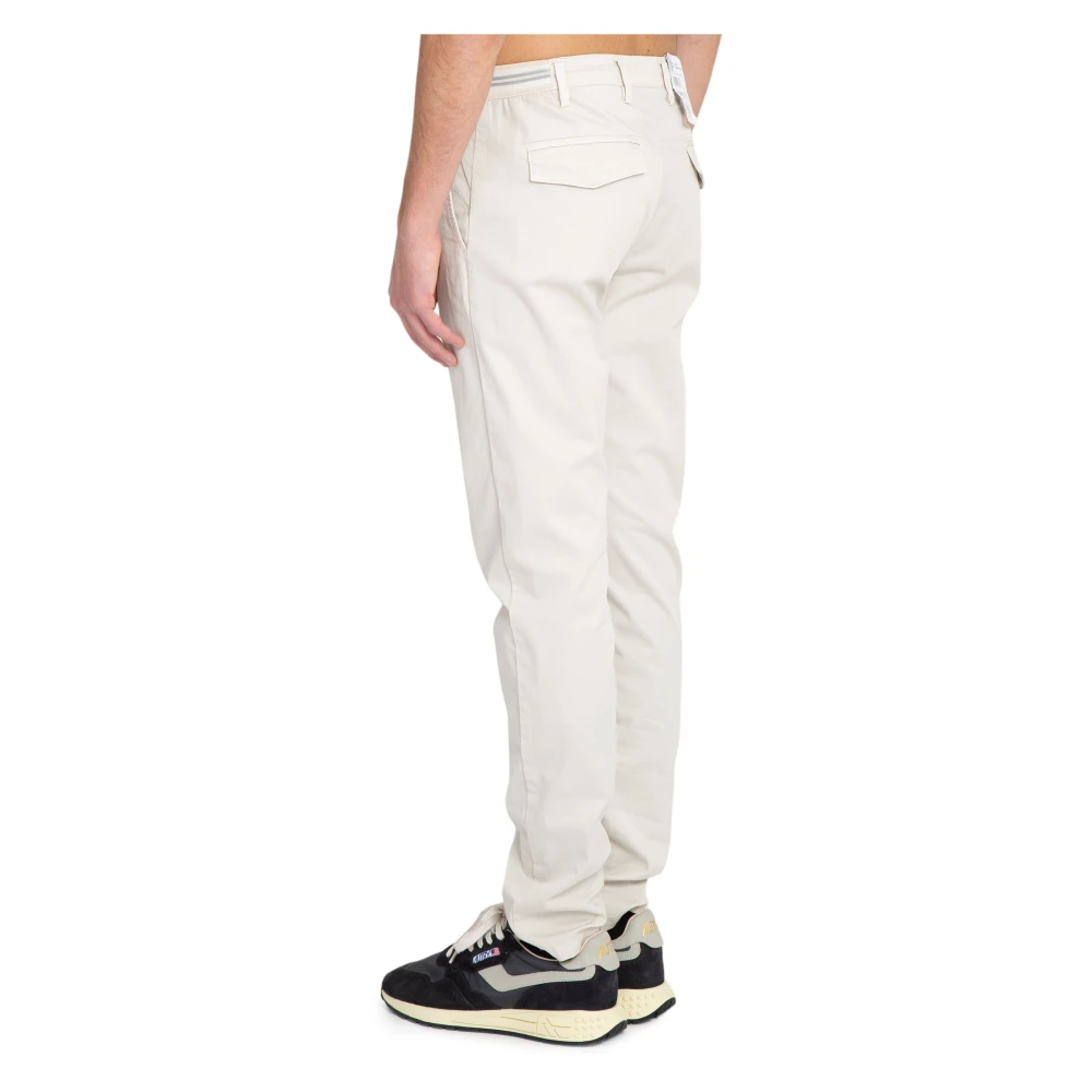 Eleventy Sabbia Elastische Joggerbroek met Zijstrepen Beige Heren