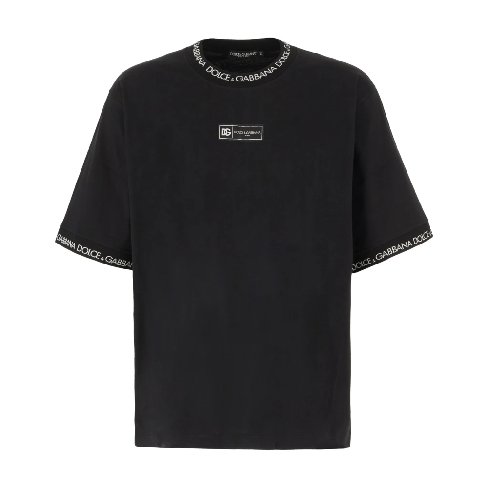 Dolce & Gabbana Casual Katoenen T-Shirt Black Heren