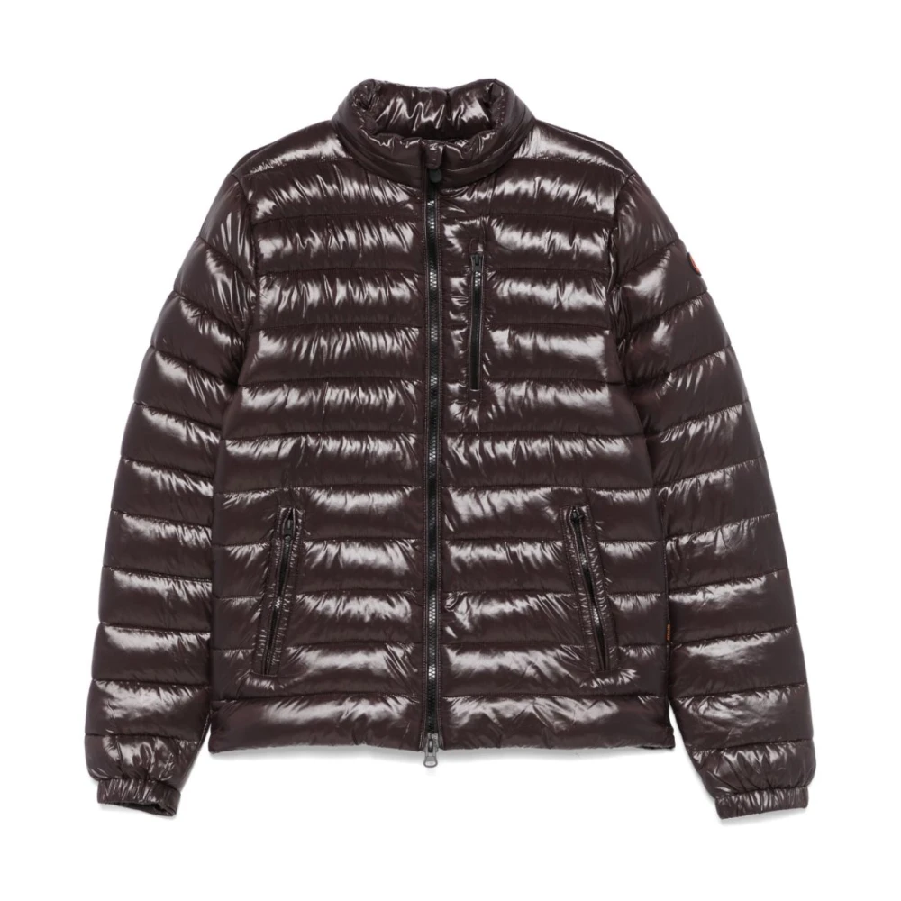 Save The Duck Bruine Gewatteerde Ritsjas Brown Heren