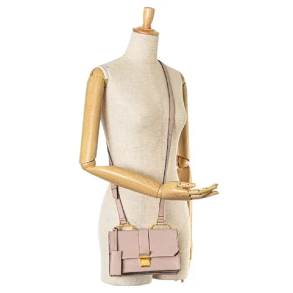 Miu Pre-owned Leather shoulder-bags Pink Dames