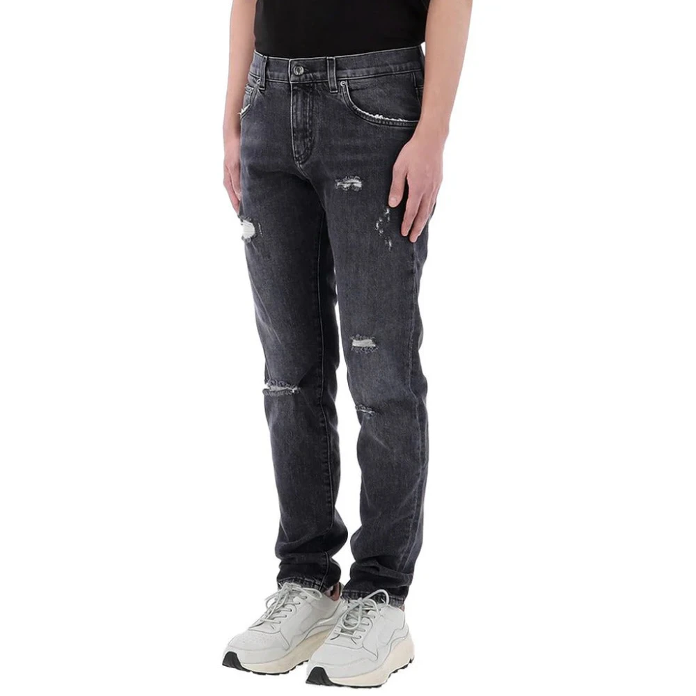 Dolce & Gabbana Herren Grau Jeans, Mgröße: