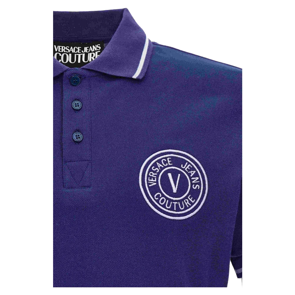 Versace Jeans Couture T-shirts en Polos Blue Heren
