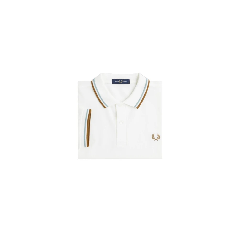 Fred Perry Klassiek Polo Shirt voor Mannen White Heren