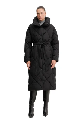 Diamond Quilted Puffer Coat