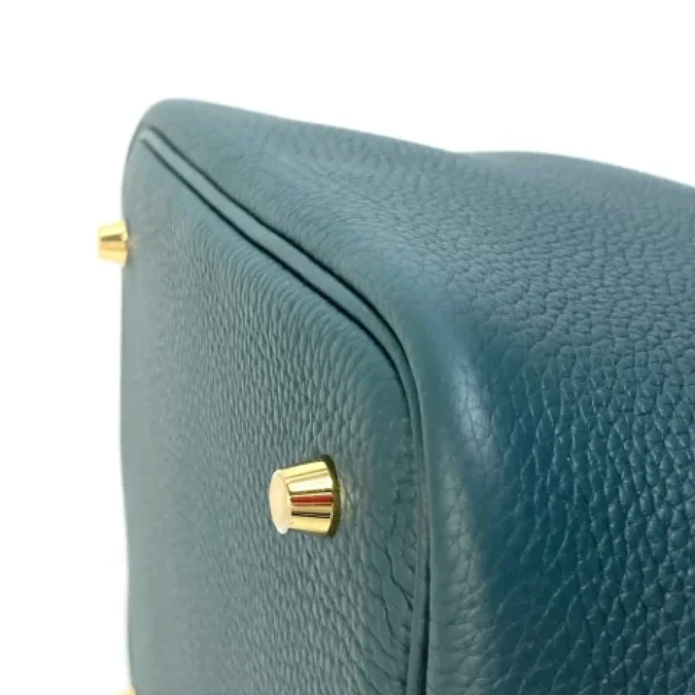 Hermès Vintage Pre-owned Leather handbags Green Dames