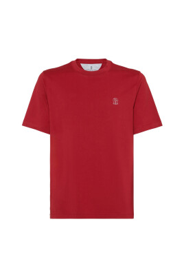 t-shirt-col-rond-logo-rouge