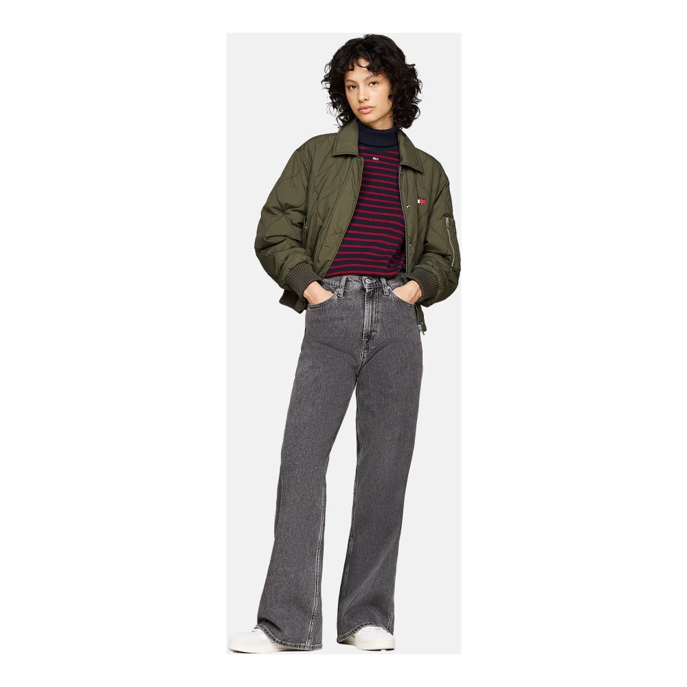 Tommy Jeans Casual Denim Broek voor Mannen Gray Dames