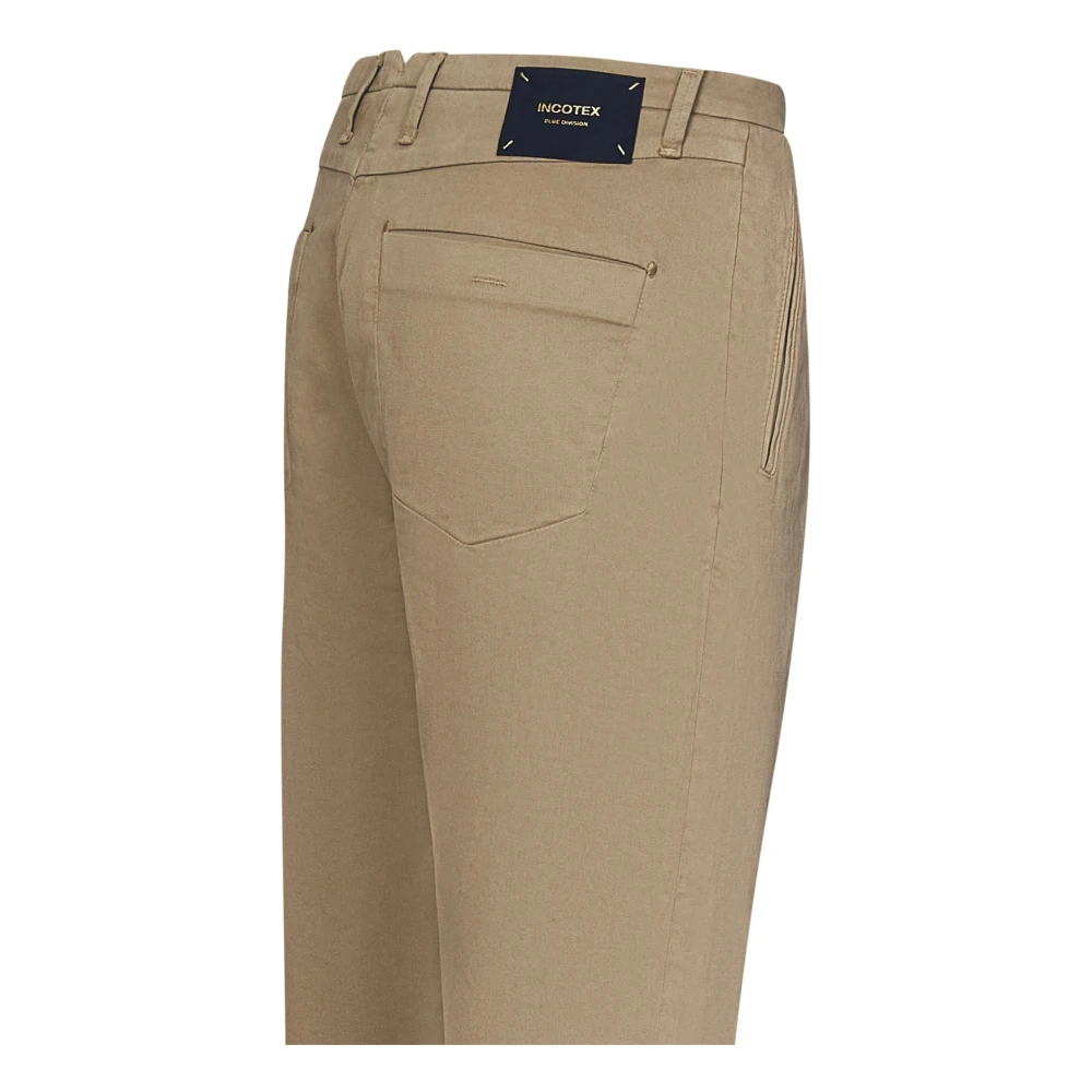 Incotex Beige Chino Broek Aw24 Beige Heren