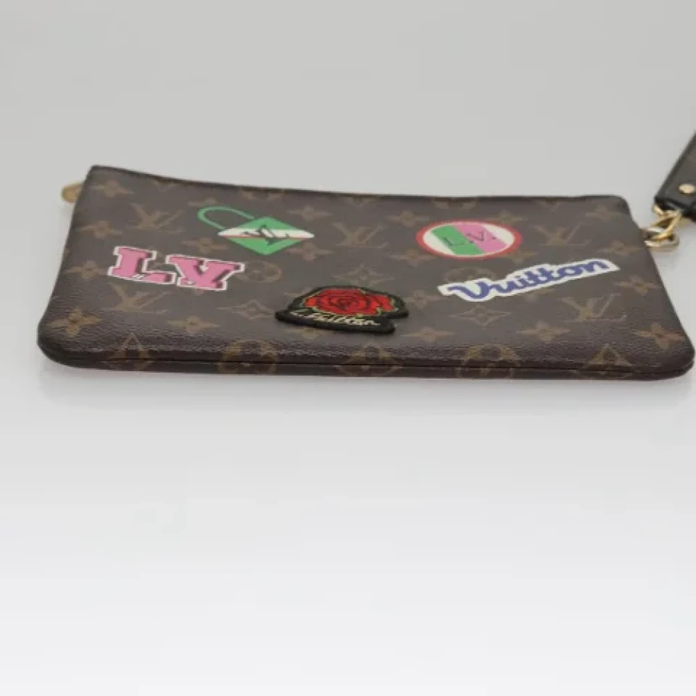 Louis Vuitton Vintage Pre-owned Canvas pouches Brown Dames